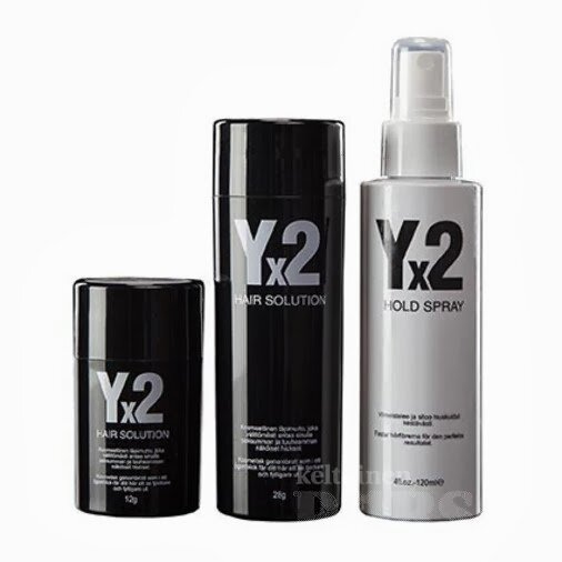 Yx2 hiustuuhenne perustuu luonnonkeratiinin kykyyn kiinnittyä staattisen sähkön avulla hiuksiisi antaen niille moninkertaisen volyymin.