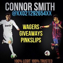 i do some wager's on fifa 14 50k-200k-no extra time-no pens-no sweaty goals! if you do u have to give an own goal- good luck!