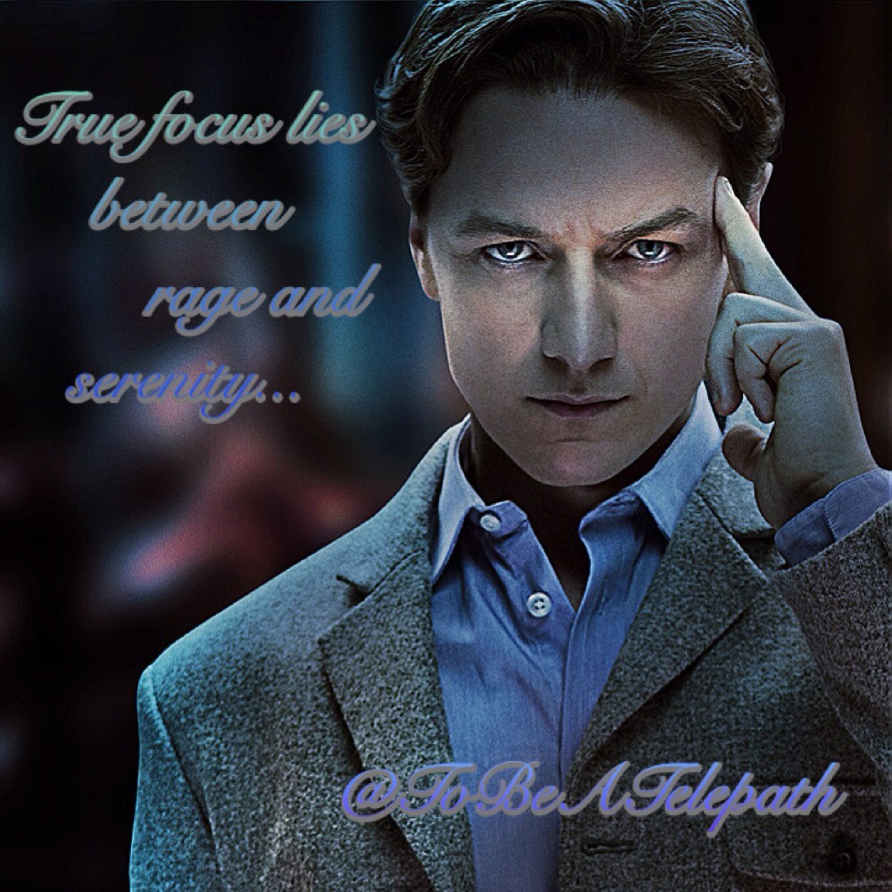 To be a telepath, one must be willing to respect another's mind. It is the most precious thing a person can possess, besides the heart. #XMFC