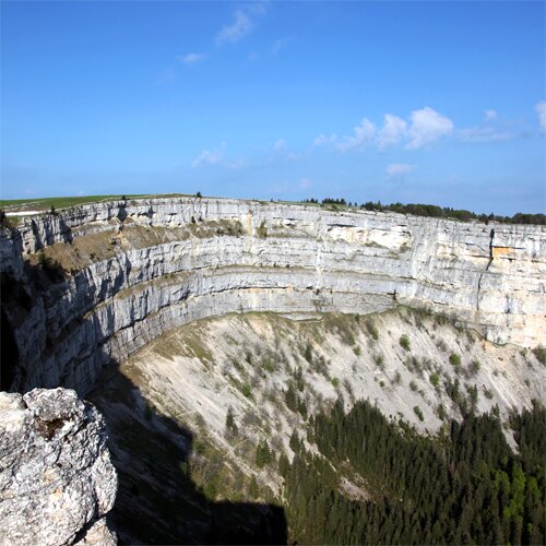 Le Creux du Van au Val-de-Travers, Suisse.