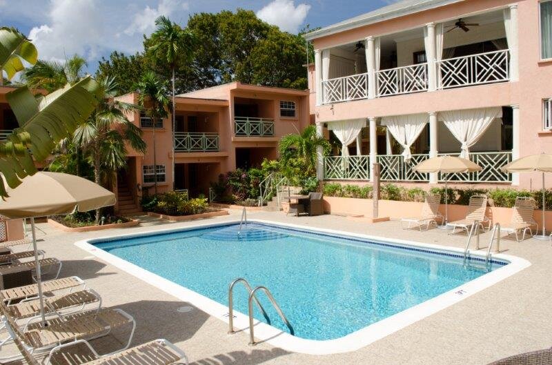 Travellers Palm and Halcyon Palm Resort offering affordable, self catering apartments, restaurant, pools and friendly service in the heart Barbados west coast