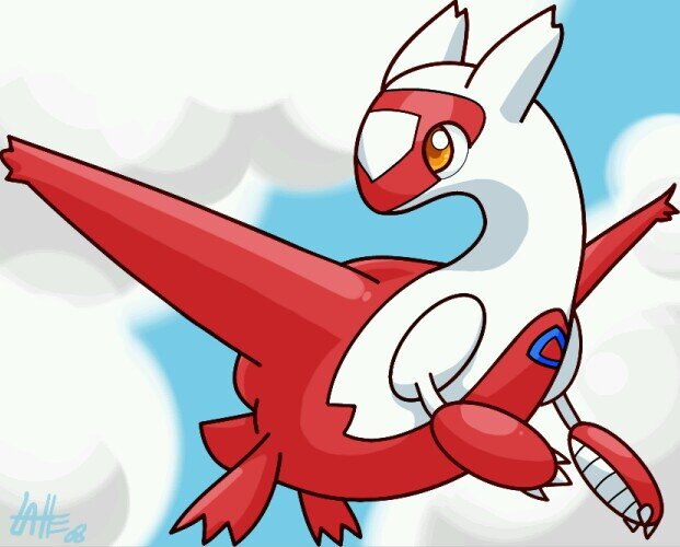 I'm Latias! I'm pretty shy, and strong Pokémon and people scare me. (#Lvl88 #Wild #Moveset: Calm Mind, Healing Wish, Psyshock, Dragon Pulse)