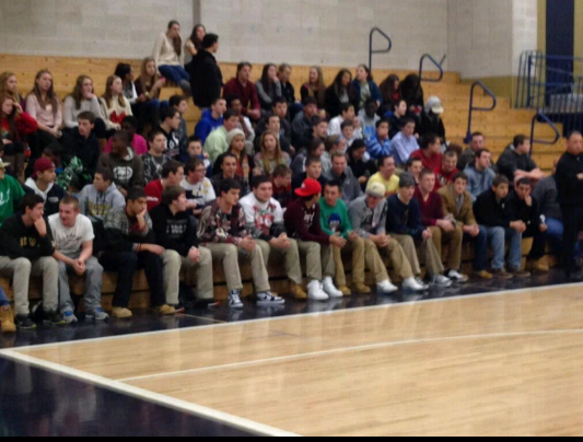 We're those kids that go crazy, and Come out to Support our schools sporting events. If you don't like to go nuts, and CHEER, then go sit with the parents.