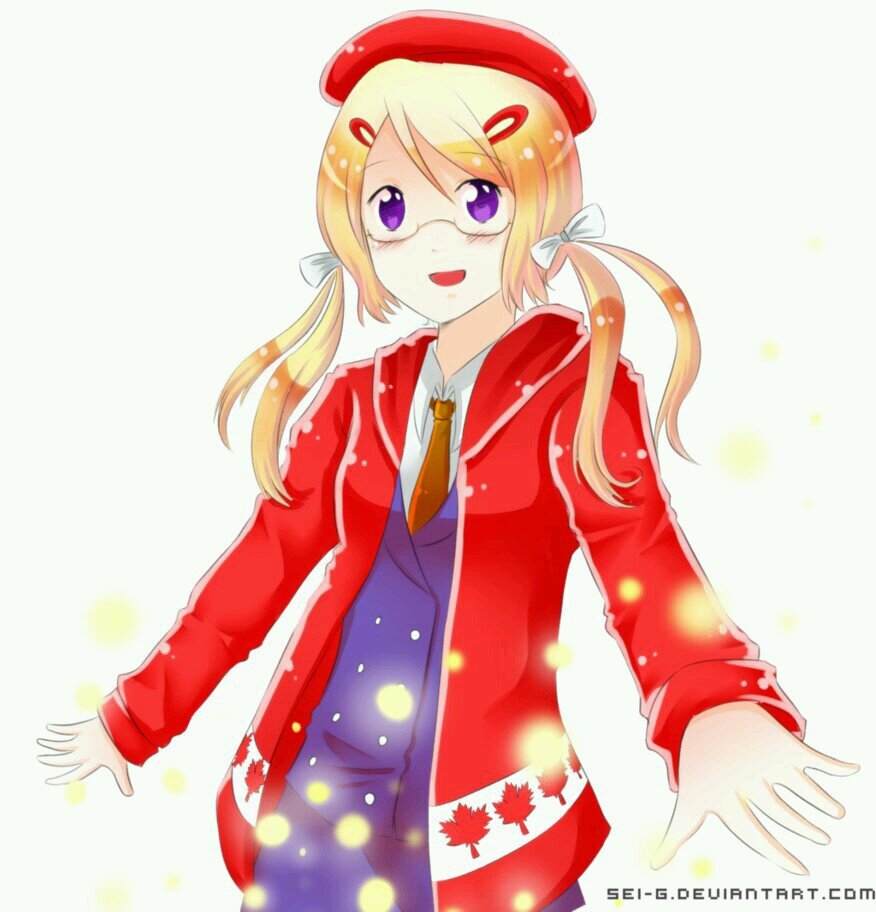 Um... Hey, I'm Maddie. I'm the female personification of Canada. Draw a square with heavily rounded edges and that's how straight I am.