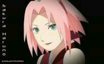 Integrante del equipo n°7 de la aldea escondida de la hoja(konoha) Sensei:Kakashi Hatake.  Nombre de la estudiante:Sakura Haruno.