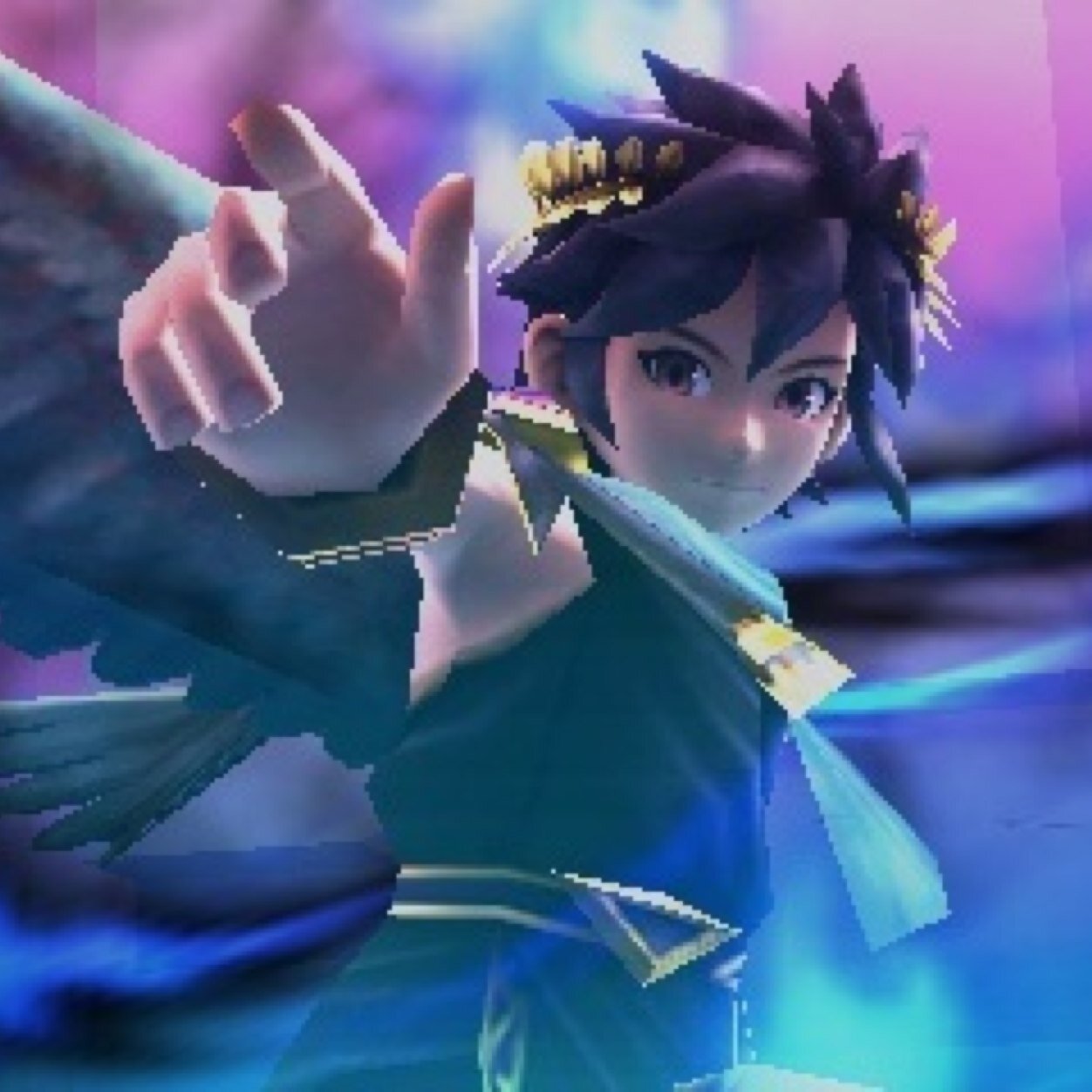 I am Dark Pit, A mirrored version of Pit.