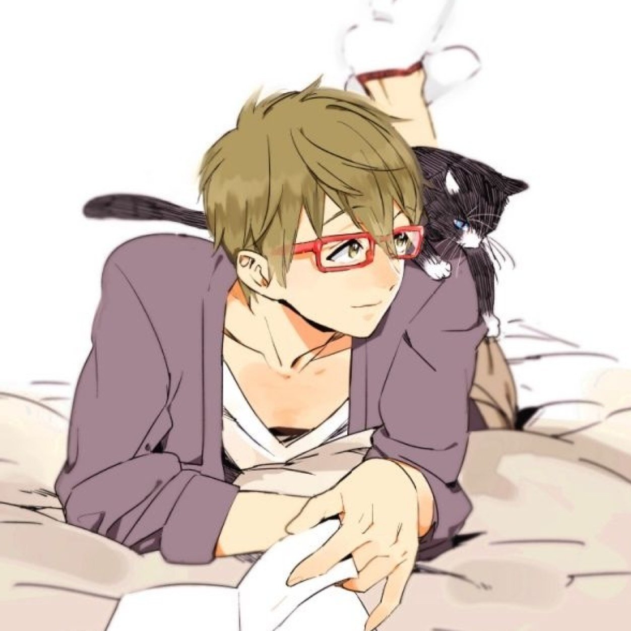 Cats and Haru are my favorite things.