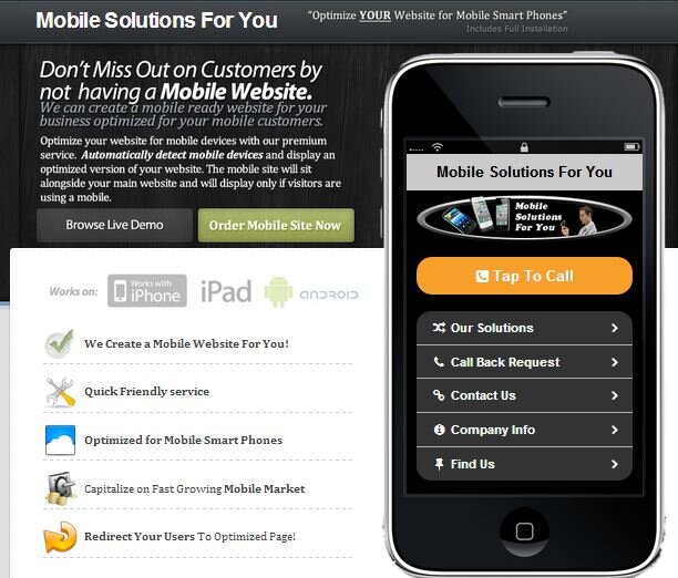 International mobile optimised websites for yourself or your company.

Email: mobilesolutionsforyouUK@gmail.com for a free consultation.