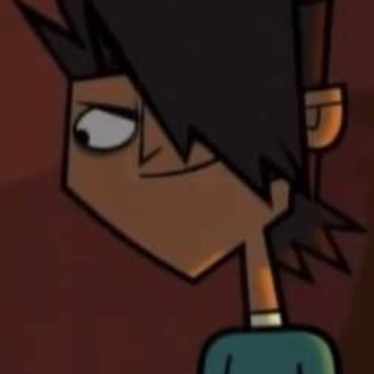 [*Mal, Mode*]|Flipped his hair to make it as Mike's.]Mhm. Hi! I'm a bug-eyed wierdo, and everone loves me! [Flips it back down.].. Perfect.