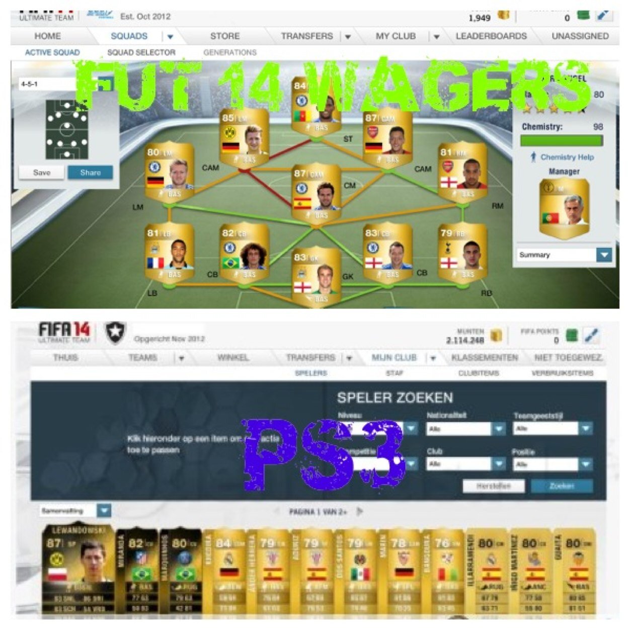 1 van de weinige ECHT betrouwbare fut acounts! ik doe wagers, pinkslips, toernooien en giveaways! #NOSCAM