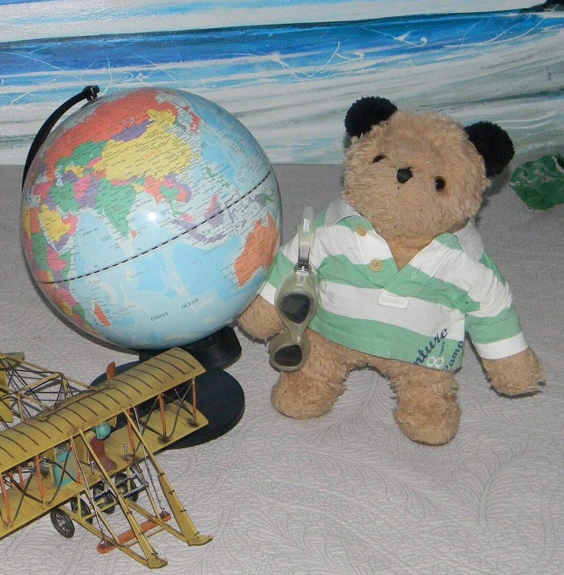 Read all about me in my children's storybooks.I am an adorable teddy bear with black ears and golden fur, who came to life one day...