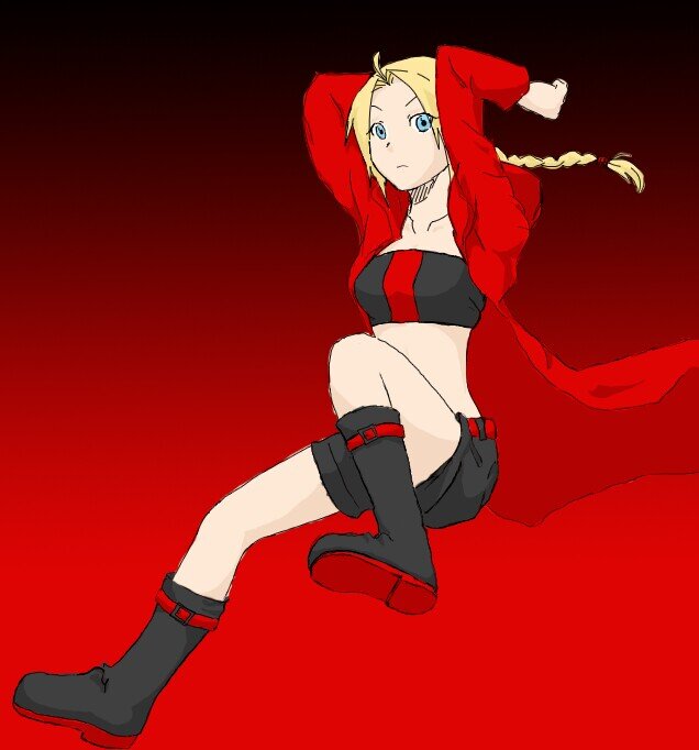 'Sup! I'm Edwina Elric, Fullmetal Alchemist! I'm slightly awesome... more like the best person in the world! I got my Sis' body back with hardly a scratch!