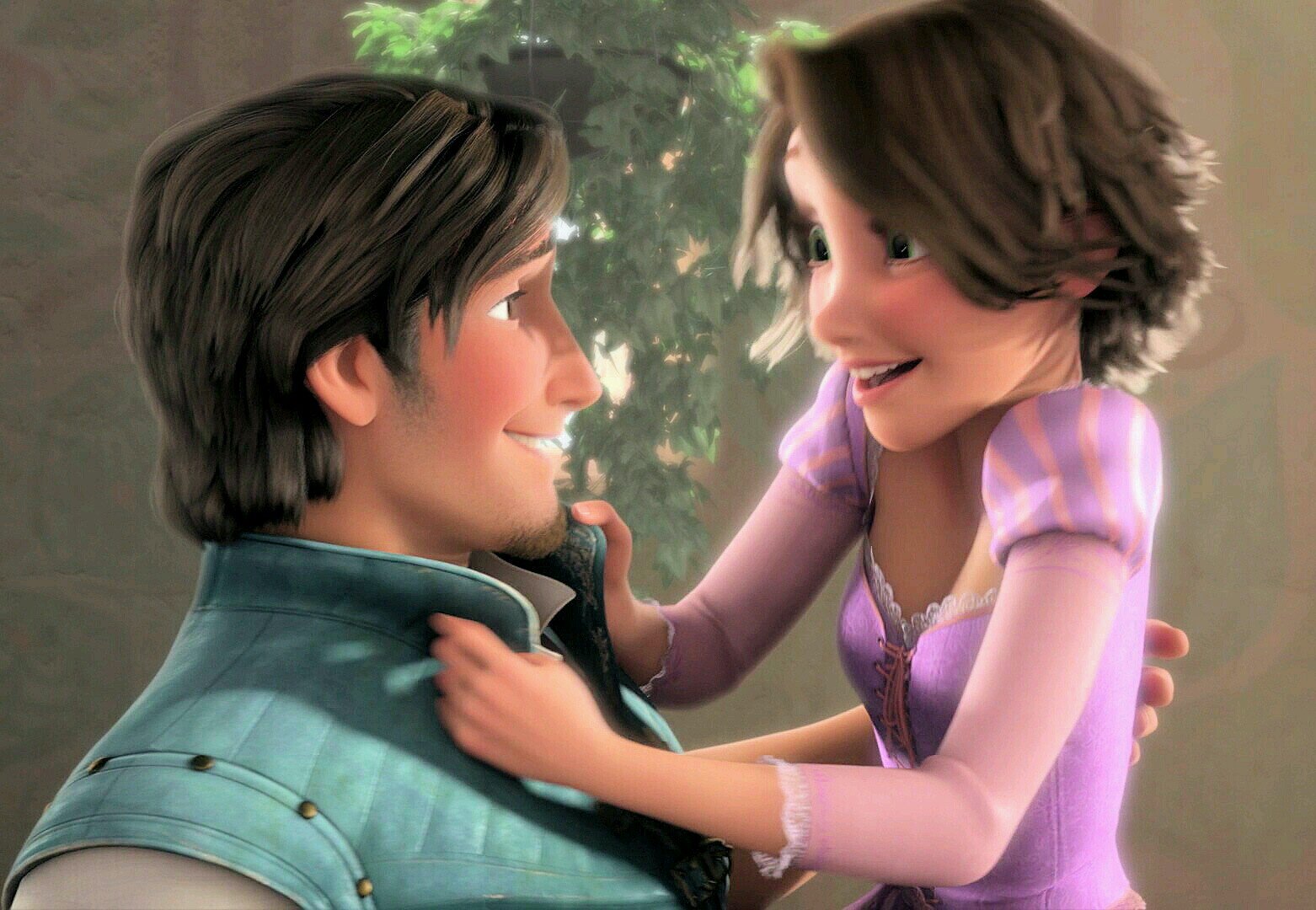 My hair is black & blonde and short, but I'm still his Rapunzel and he is my prince. (: ♥