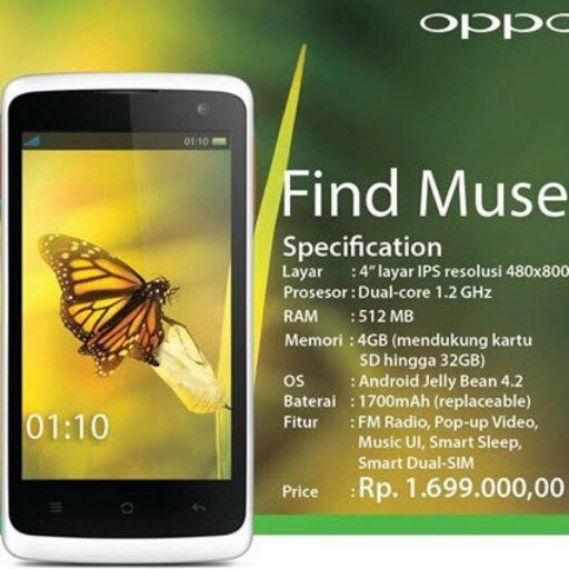 Welcome to Unofficial Account for OPPO Find Muse R821 Indonesia device. This account talk anything about OPPO Find Muse :)