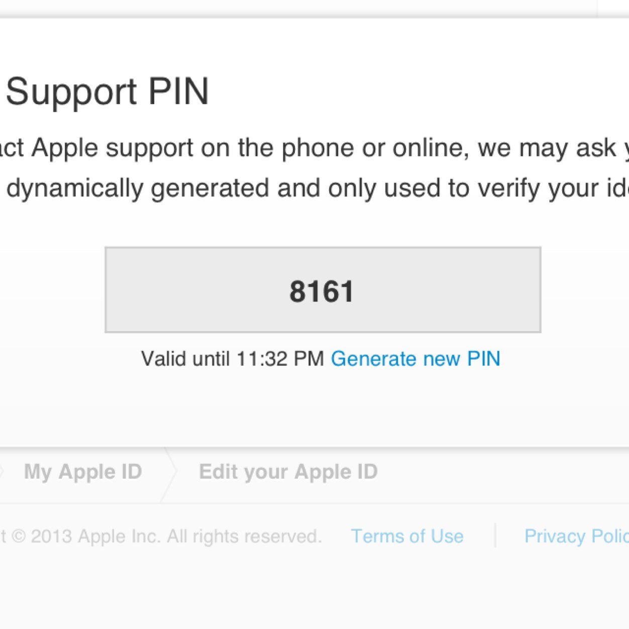 support pin apple over