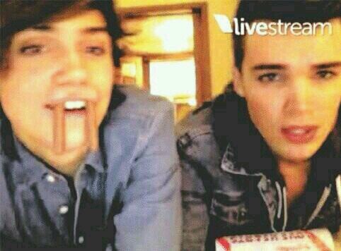 i pretend my walrus teeth and joshs fingers
