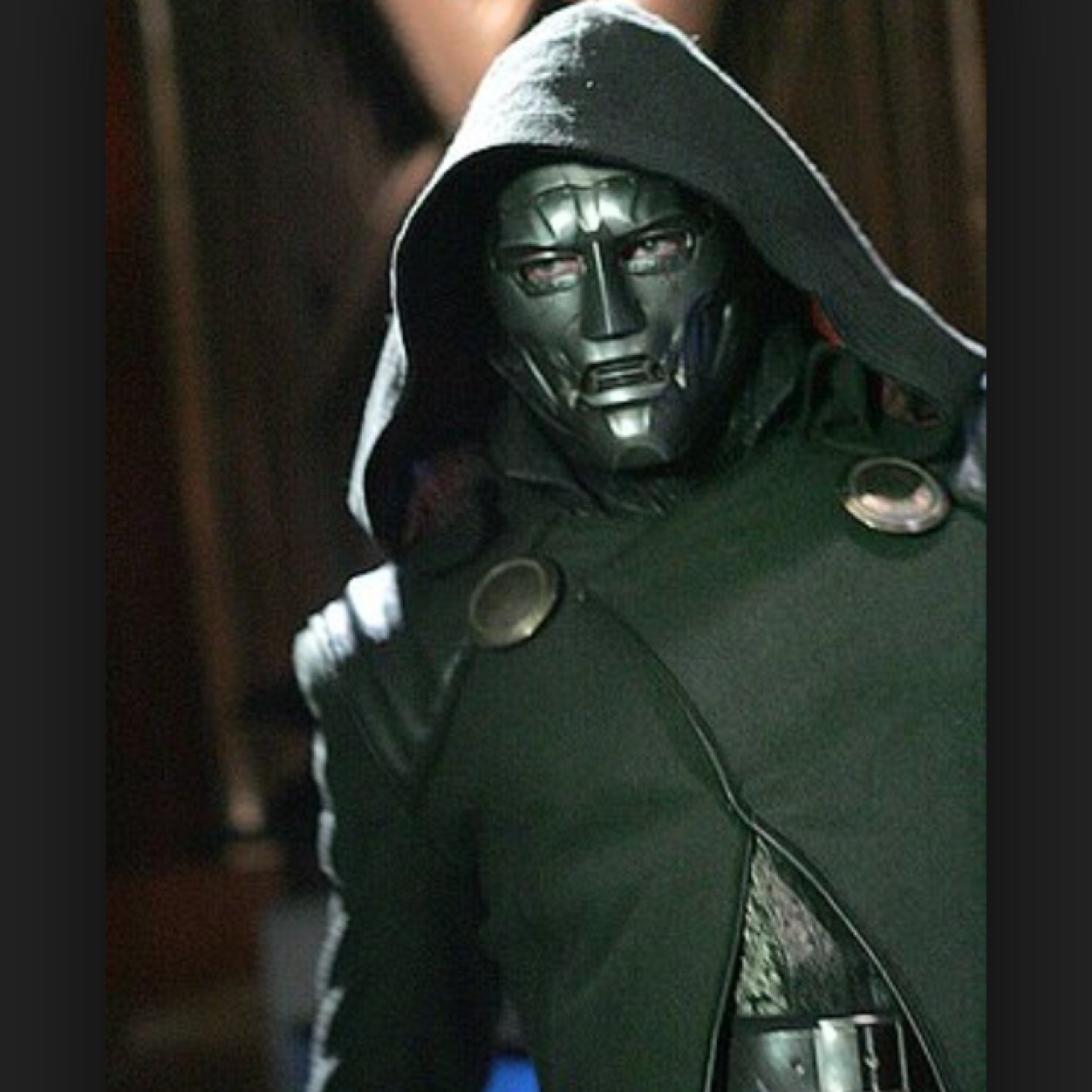 I am Victor Von Doom. When the accident happened my life changed. I was given the mask. Kneel down before me because THIS LAND IS MINE! (Rp)