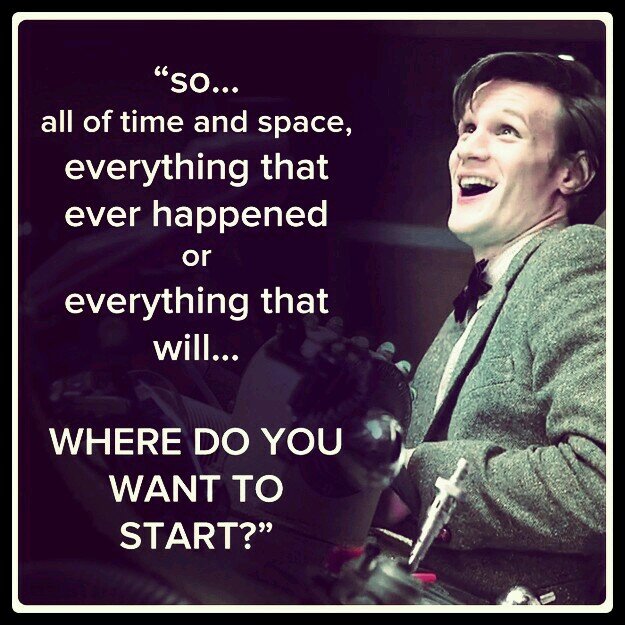 Reader. Writer.Dreamer. Possibly a Time Lord! Definitely marrying Matt Smith! :D
#votebilbo #tolkienlover #whovian #potterhead #sherlockian #spn