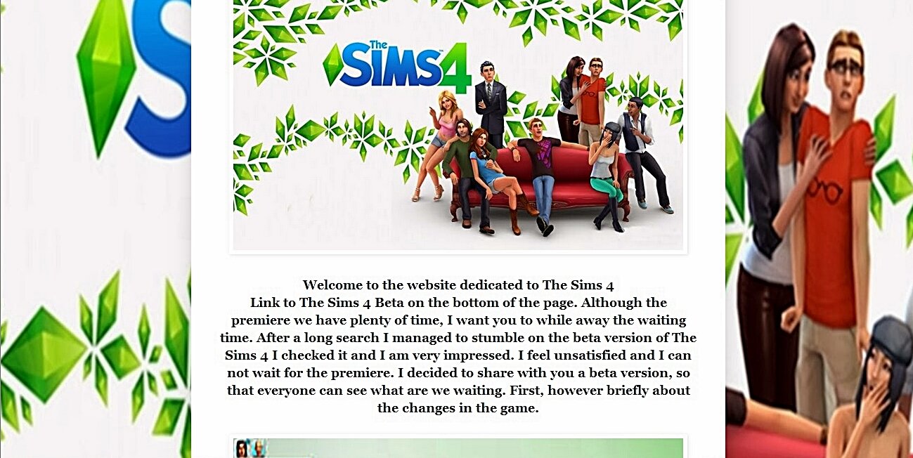 Welcome to the website dedicated to The Sims 4 Feel free to download and test the SIMS 4 BETA.
http://t.co/hinddc75wF