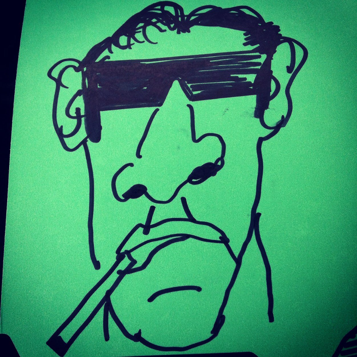 We draw with Sharpies sometimes paint. If you see a sample you like please RT. Thanks for the support!