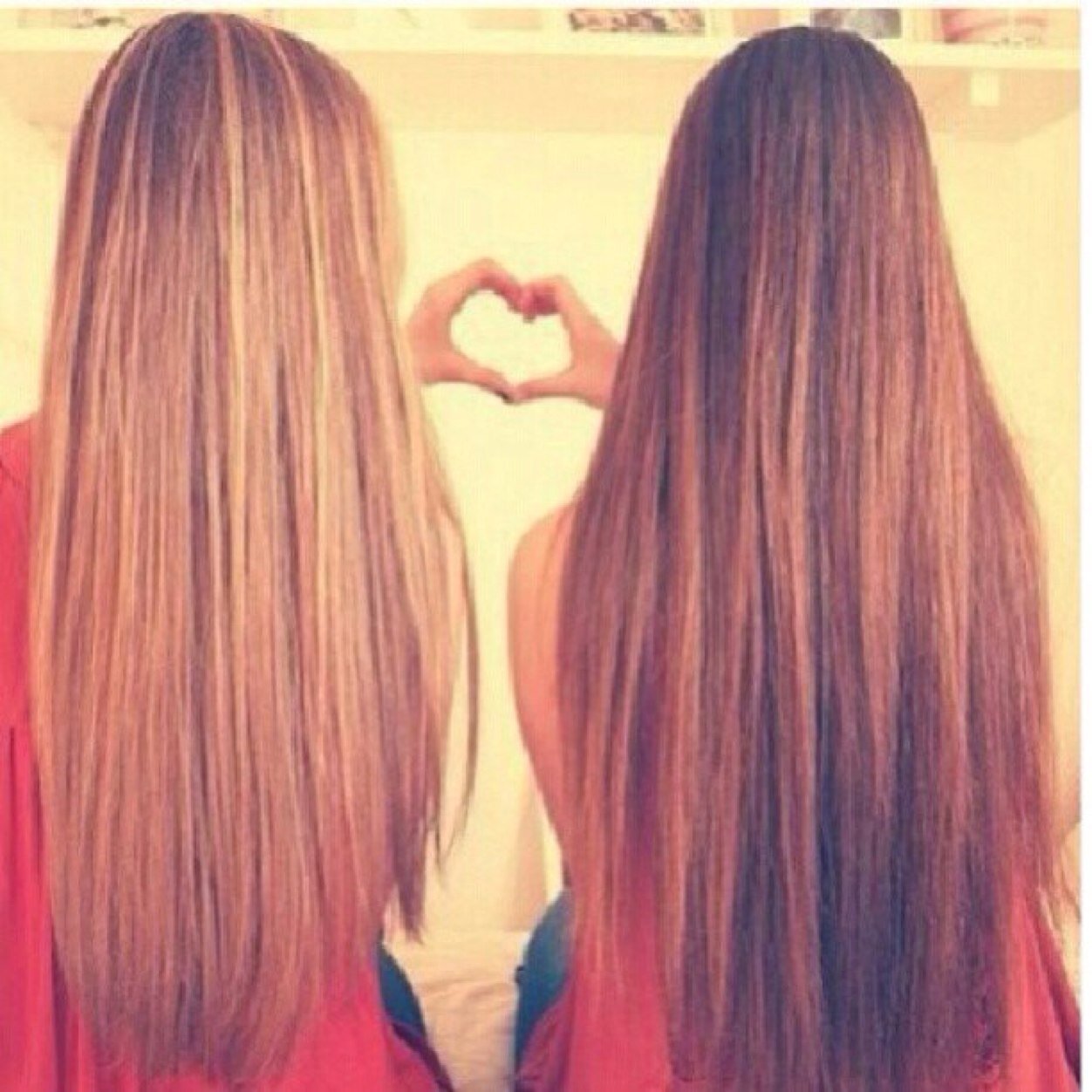 2 hell raisin princesses. A brunette and a blonde with an inseperable bond.
