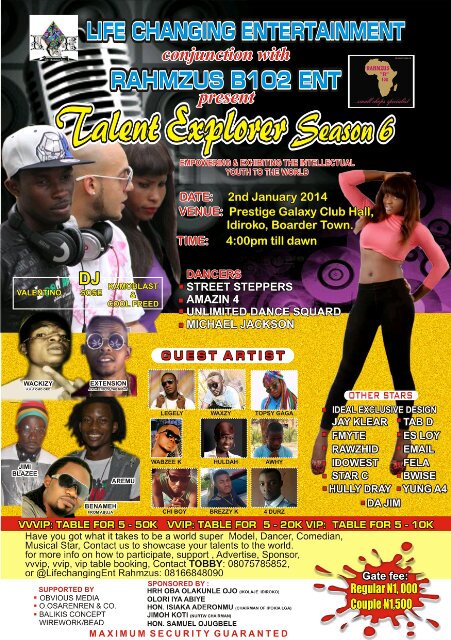 ArinOlaarin21's profile picture. #TalentExplorerSeason6 this is a platform to support the Young and Talented Youth/Acts to Project their Intellectual Ability to the World. By @LifeChangingEnt