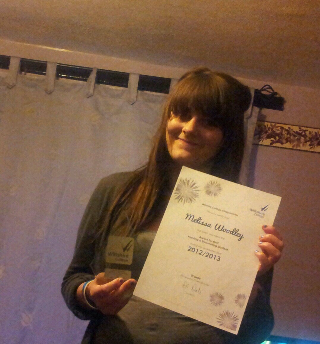 mj_woodley's profile picture. I have recently completed my Painting and Decorating Level 1 NVQ at Wiltshire college Chippenham and I am currently studying Level 2 Painting and Decorating.