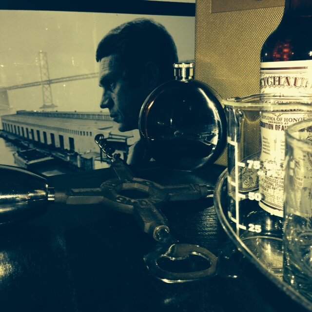 Drinkin' bourbon like the bubble is about to pop.