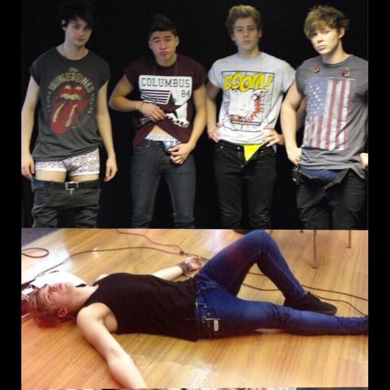 A couple of chicks horny for 5sos