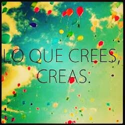 Lo que crees lo creas. Vive el ahora. Se brinda ayuda psicológica gratuita.