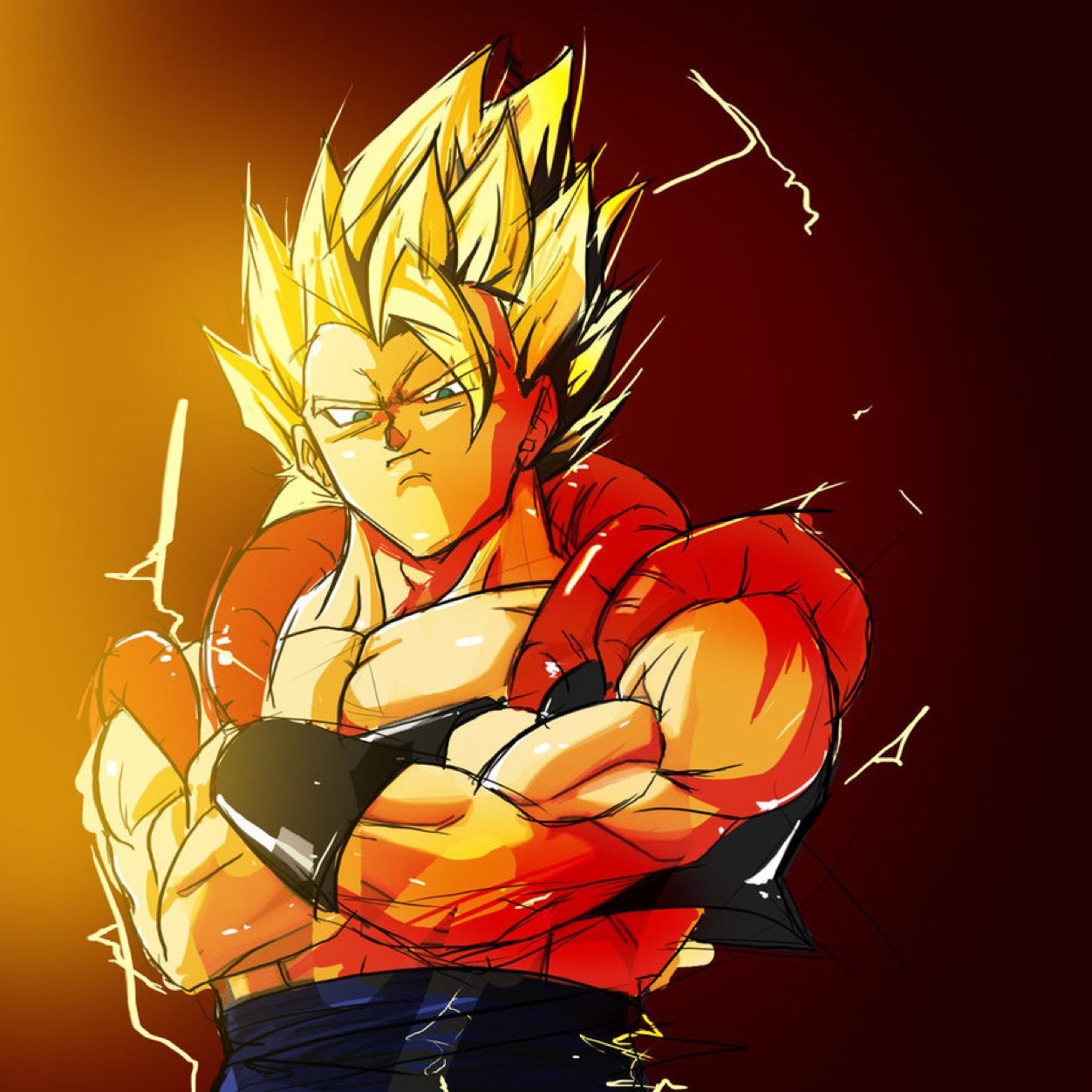 I'm a fusion between Goku and Vegeta, but you can just call me Gogeta. I could end your life in under a second. So stay off my bad side. #DbzRP