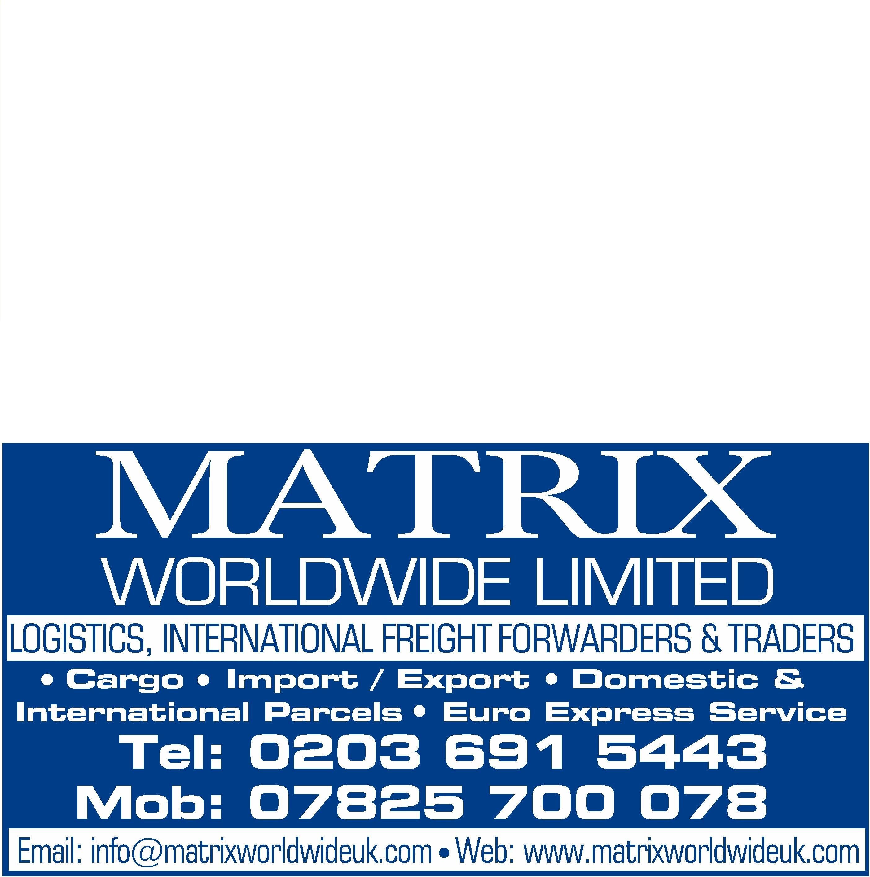 MATRIXWORLD7's profile picture. Logistics, International Freight Forwarders & Traders
We offer European Express Services, International Air freight, Sea Freight, Logistics, Projects & Trading