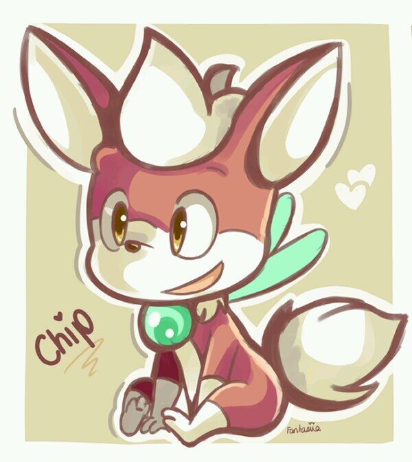 Hi, my names is Chip! My real name is Light Gaia but you can call me Chip! I'm Sonic best friend and we travel around the world! Want some Chocolate?