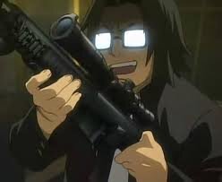 I am a nerd and marksman, I can kick ass and I scored with Saya....i'm my dreams. Highschool of the dead.