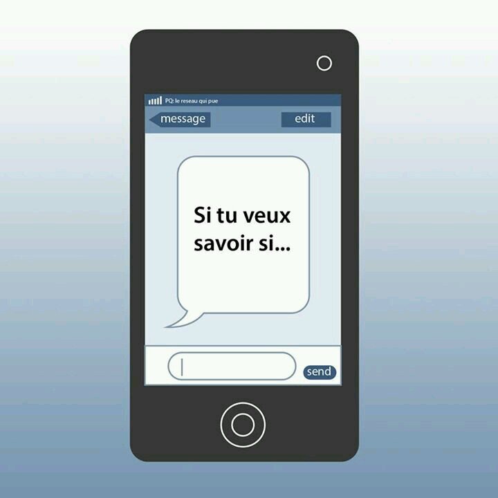Si tu veux savoir pourquoi? Envoie PARCEQUE au 81013