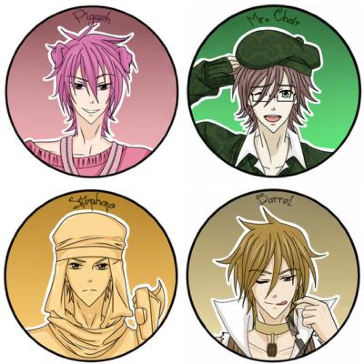 Barrel:hey i'm sexy married to @taisiawilks Stephano:allos pewdie #single Mr.chair:chair mode #single but crushing Piggeh:i'm pumped! Dating riko?
