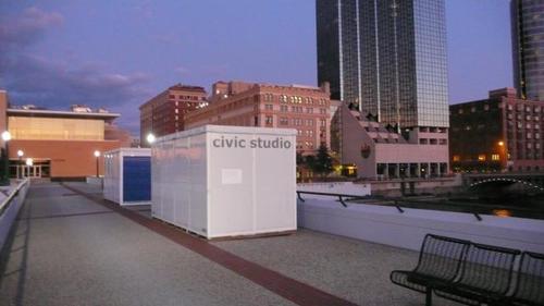 Civic Studio uses visual art to investigate public life in specific contexts. Our current project On the River is taking place at the Interurban (Gillette) Brid
