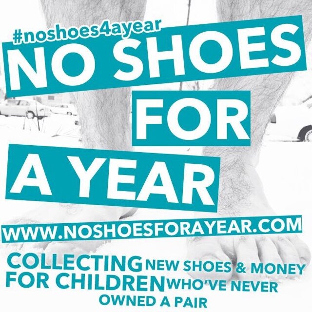 45/365 // I'm wearing no shoes for a year to raise money and new shoes for children who don't have any. http://t.co/1jYUPtauix noshoesforayear@hotmail.com