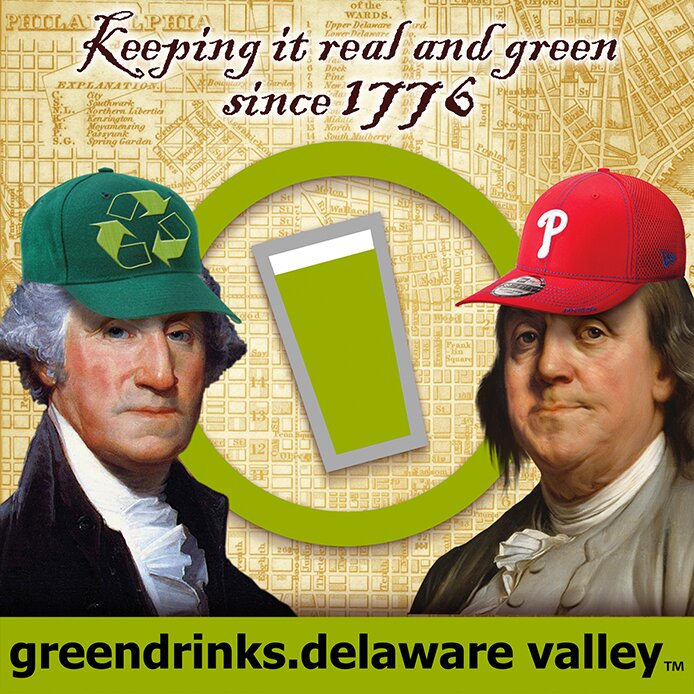 Green Drinks Delaware Valley is a monthly social and business networking event for the sustainable community in the Philadelphia area.