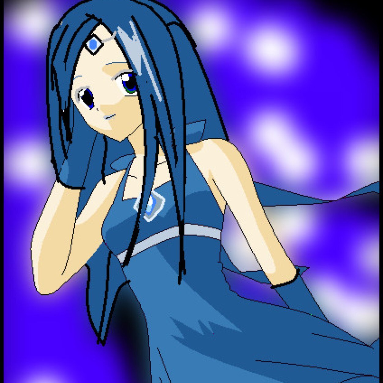 A female Dialga, ruler of time. The beat of my heart controls the flow of time. #RP my love:@WingsFlaming moves:Roar of time, thunder, blizzard, flamethrower
