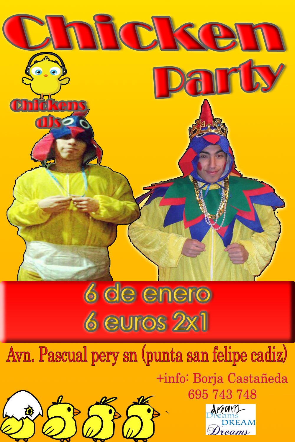 Chicken party en Cadiz siguenos para enterarte de todo