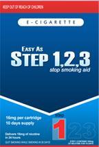 Easy as 123 Step Package. Smokeless Electronic Cigarette Online!