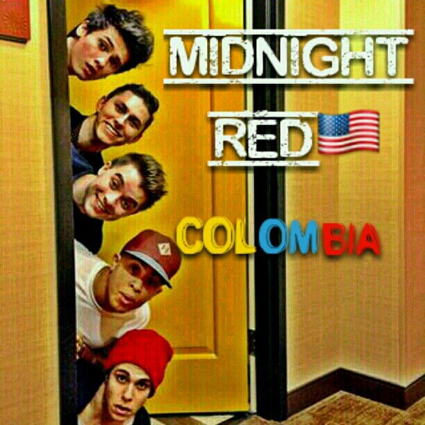 Bievenidos! al Primer y Unico Fan club oficial de Midnight Red en COLOMBIA• contamos con el apoyo de los chicos Eric,Thomas,Anthony,Joey y Colton vía Twitter.
