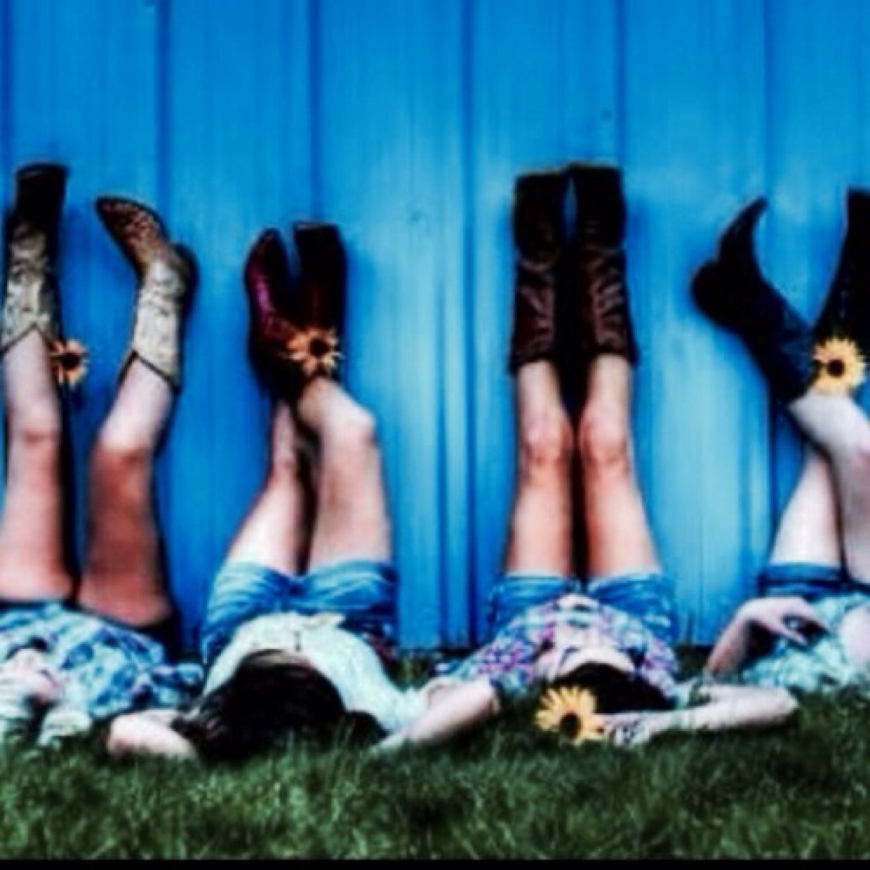 Four belles rasin' hell one shot of whiskey at a time.