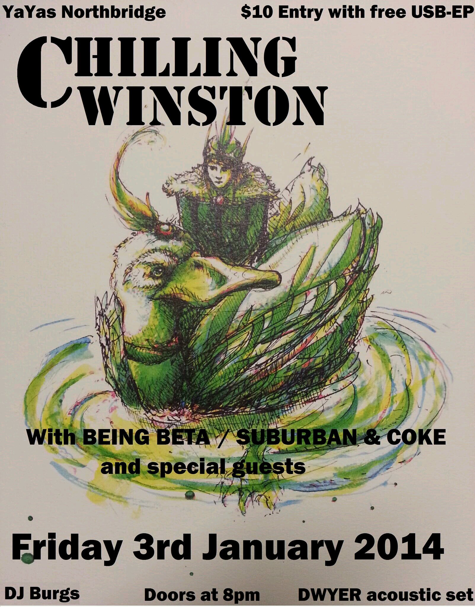 ChillingWinston's profile picture. Punk band
record available at http://t.co/UeRdYv51