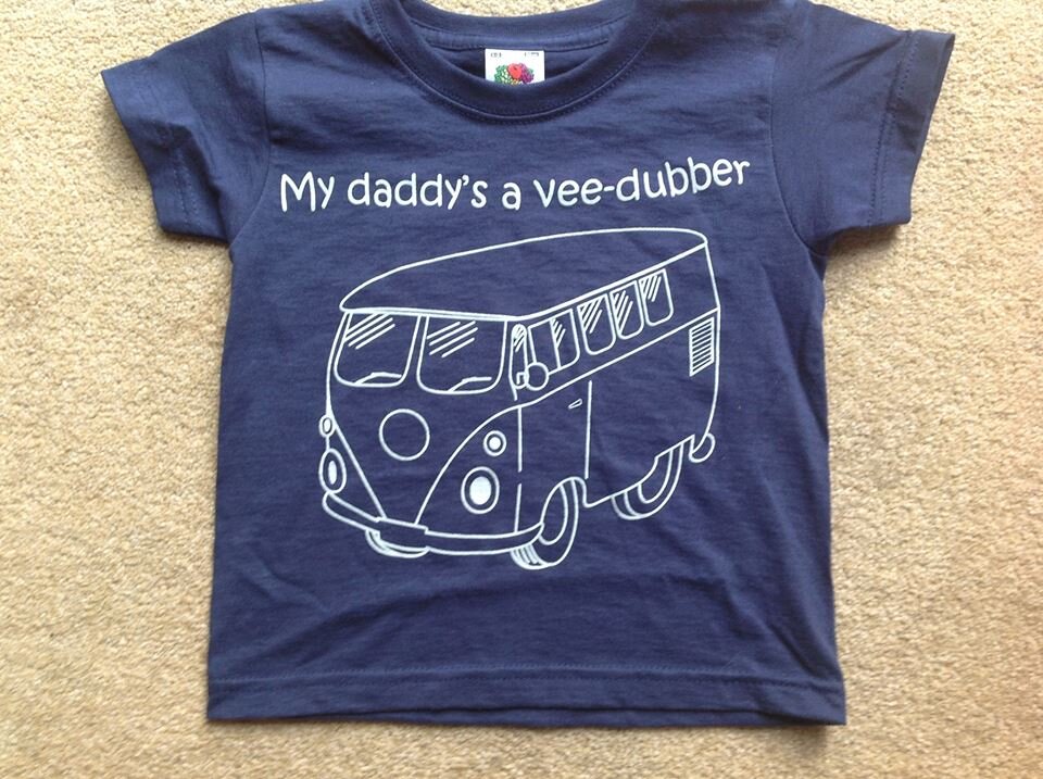 Something that little bit different VW style.. 

Tshirts*Hoodies*Aprons*Babyvests*Blanket and more! 
Sizes Babys - Adults!