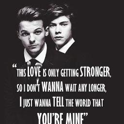 Harry & Louis are in love! #bravery account. We show are support to larry    0/5
