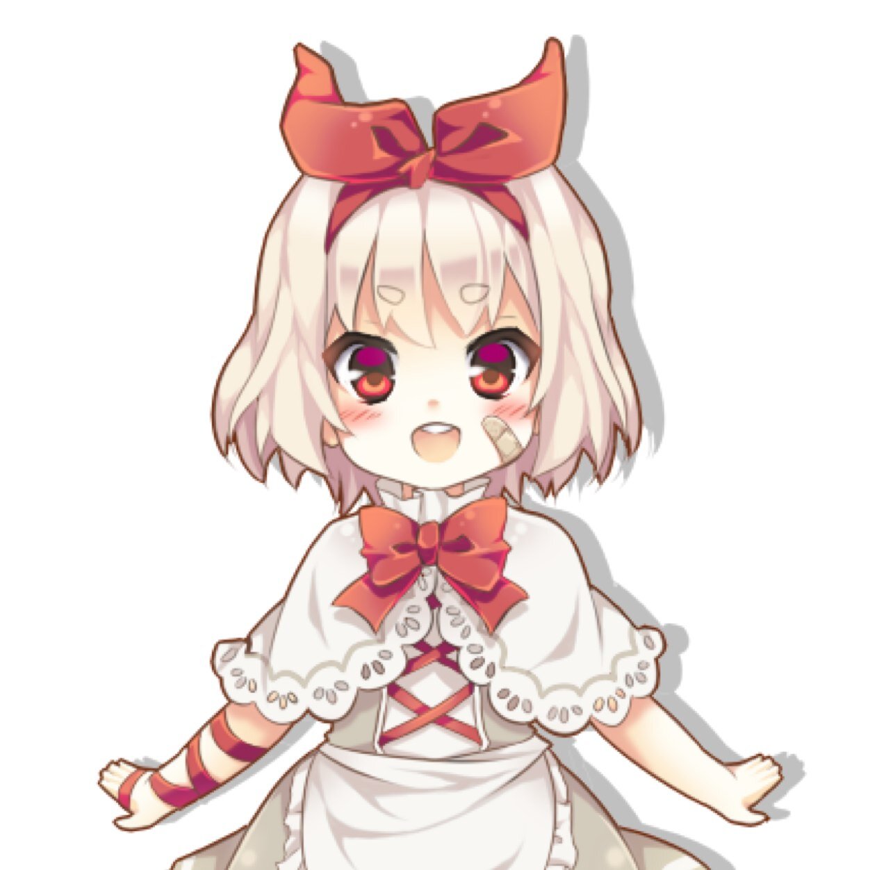 Im sorry... I dont know who you are but I hope you please leave before i show my power~ *Giggles* Im 8 But i love to show off! Am I cute or what~ *Smiles*