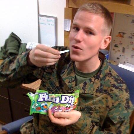 U.S. Marine. Starred in the film Battle: Los Angeles. I have a tattoo. I am basically hardcore.