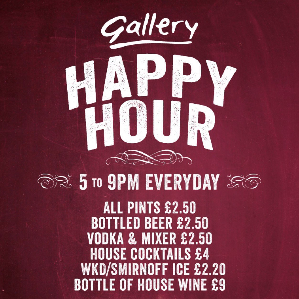 The best night out in North London - great live music and DJ's every weekend - Happy Hours everyday 5-9pm and food served 5-10 weekdays and 12-9pm weekends!!!